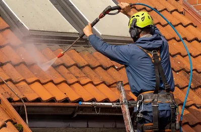 Démoussage et hydrofuge de toiture à Peyrilles